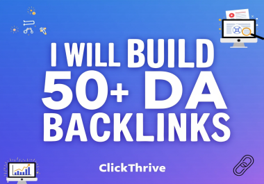 I will build 50+ high DA profile backlinks from trusted websites manually
