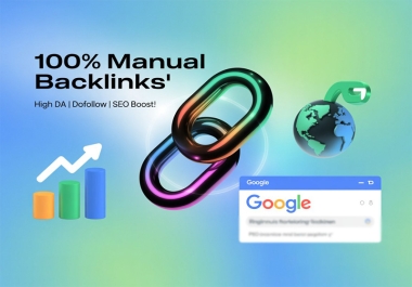Build High-Quality Backlinks for SEO. Manual & Safe Link Building Service