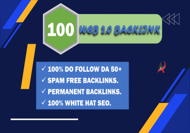 I will create 100 high authority web 2 0 backlinks for your business