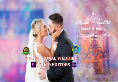 I Will do wedding video editing with cinematic storytelling 1-3 Minute video