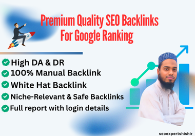 100 Premium Quality SEO Mix Backlink with 50+ DA & DR to Rank on Google