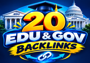 i well do 20 EDU/GOV profile backlinks With full report Assets for long term SEO growth