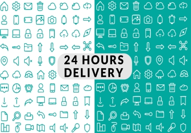 I will design 5 professional icon set with fast delivery