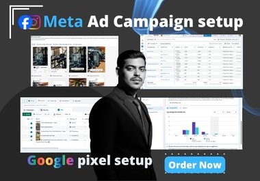 I'll Create Meta Ad Campaign with Meta Pixel Setup