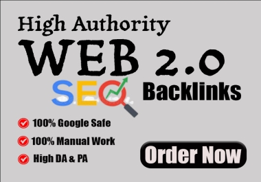 I will Create 100 High Quality WEB 2.0 BAcklinks