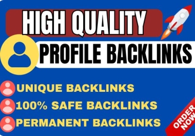 I will build 150 profile backlinks to improve your website ranking