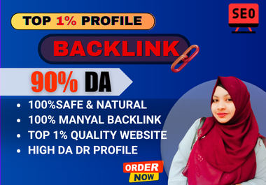 Top 1 High DA Profile Backlinks - 100 Manual & Safe SEO Boost