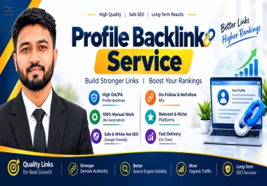 500 Premium Quality High DA Profile Backlink for Higher Ranking