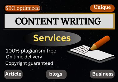Professional content writing service,  1000 words of quality article
