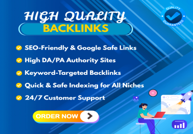 Create 50 High Quality Backlinks to Increase Domain Authority