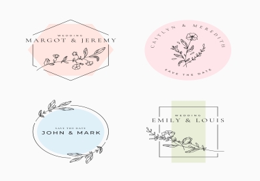 I will design 2 watercolor or floral style logo in 24 hours
