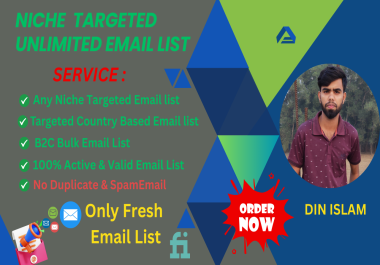 Get 400K+ Targeted,  Active & Verified Niche-Based Email Lists