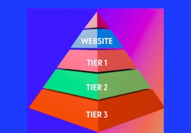 I Will 300 Create Powerful Pyramid Backlinks Tier 1,  2,  3 for SEO Ranking.