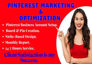 I Will Design 30 SEO Optimized Pins and 5 Niche Boards.