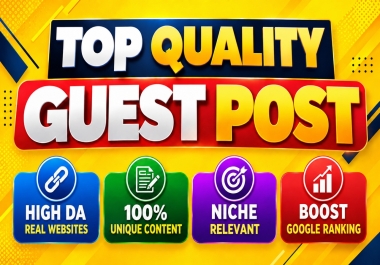 I Will Publish 12 Top Quality Guest Posts Contextual SEO Backlinks on Relevant Authority Websites