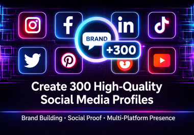 I will manually create 300 seo profile backlinks for better ranking