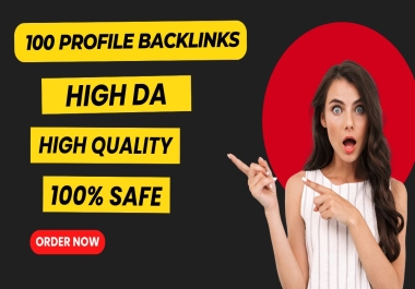I will build 100 profile backlinks to support your SEO efforts