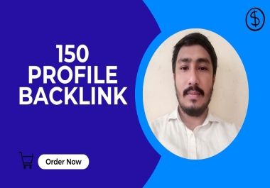 150 manual DA 40+ High Quality Profile Backlink