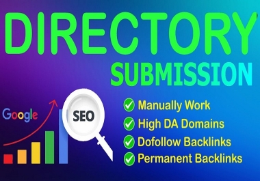 I will create 150 dofollow directory submission high authority white hat SEO backlinks.