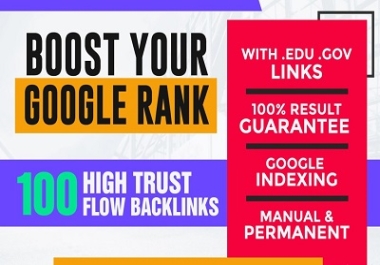 I will Build 100 Manual 60 to 100 DA high authority white hat SEO Backlinks