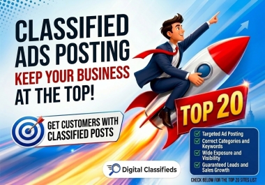I will 20 classified posting boost your business and traffic
