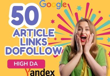 50 article links. Text,  bonus duplication