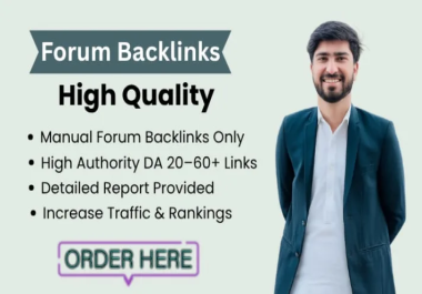 I will build 45 natural and manual forum posting
