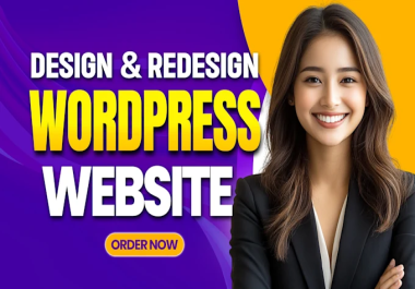 I will create wordpress website design or redesign and development