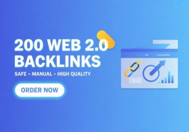 I will create 200 Web 2.0 backlinks with unique content