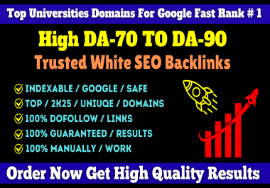 50 High Authority Manual SEO Mix Backlinks High DA-70 TO DA-90 Top 2K25 Domains For Google Ranking