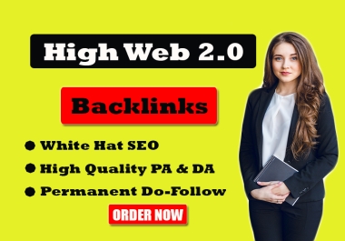 I will help you rank high with safe and effective manual web 2.0 backlink to boost your seo