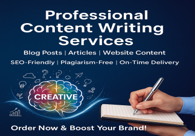 I Will Write High-Quality Content,  Blog Posts