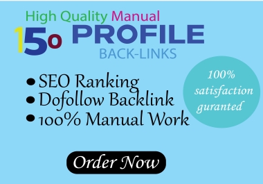 High quality profile backlinks for increase your seo ranking