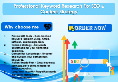 I Will Do In-Depth SEO Keyword Research For Higher Google&nbsp Ranking