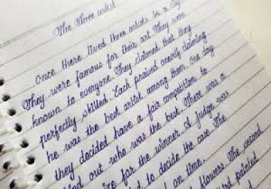 I will create hand witting assignments