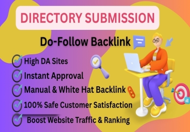 I will Manually create 160 Directory Backlink for website Ranking