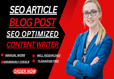 I will write an SEO article content writing.