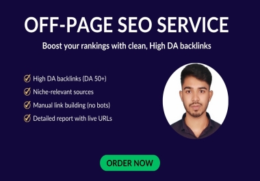 I will do off page seo create manual backlinks from niche-relevant sites