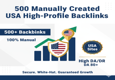 I will 500 USA manual high profile backlinks &mdash high authority link building