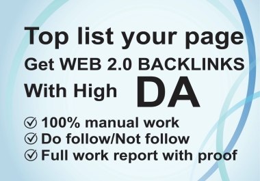 I will do 100 web 2.0 backlink for organic boost website
