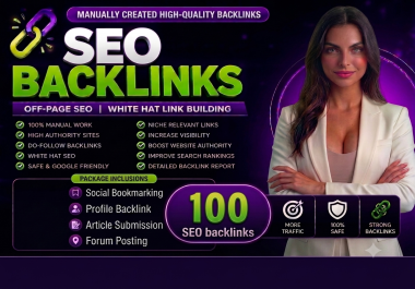 All in one 100 backlink SEO package HIGH DA PA