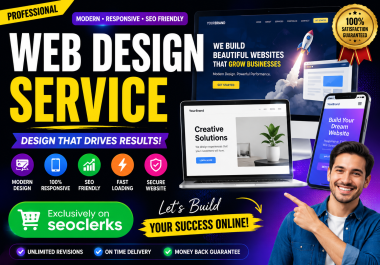 I Will Design a Professional,  Responsive & SEO-Friendly Website That Converts Visitors into Customer