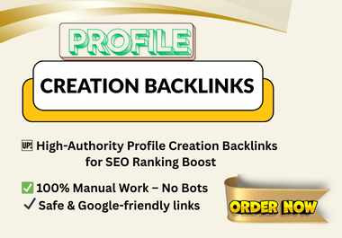 I will create 300 powerful profile creation backlinks