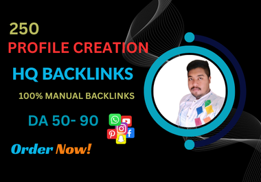 I Will CREATE 300 Manual High Quality Profile Creation Backlinks