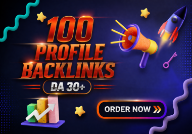 I will create high authority manual profile backlinks for SEO and website authority