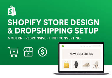 I will create a professional Shopify dropshipping store,  website design,  or redesign for high sales