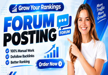 65 Forum Marketing Service for Quality Backlinks & Better Rankings