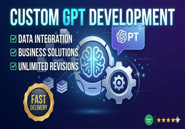 I will build and integrate a custom GPT into your website using OpenAI API