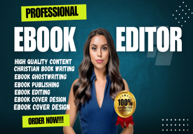 I will do SEO book proofreading,  editing and formatting for KDP ebook paperback book cover design