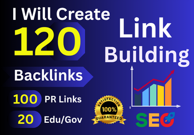 100 Manual Backlinks + 20 EDU/GOV Backlinks